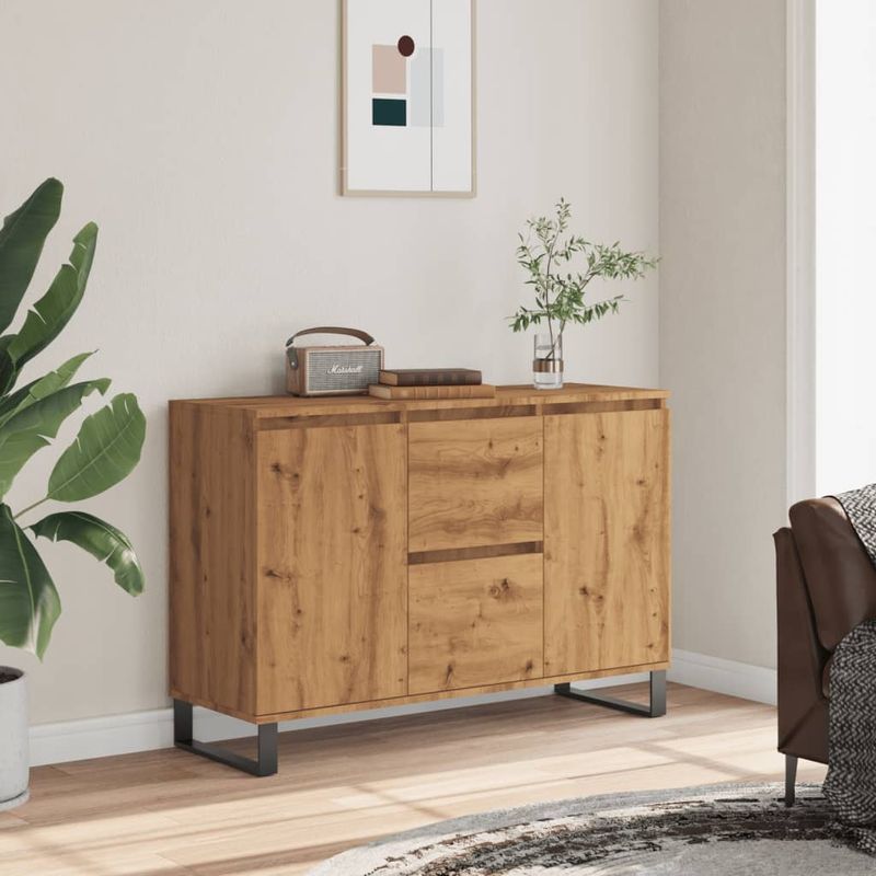 Casa si Gradina - Mobilier - Comode si corpuri - Comode - Servanta, stejar artizanal, 104x35x70 cm, lemn prelucrat - Infinity.ro