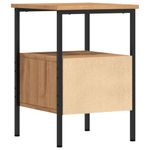 Casa si Gradina - Mobilier - Comode si corpuri - Noptiere - Noptiere, 2 buc., stejar artizanal, 34x36x50 cm, lemn prelucrat - Infinity.ro