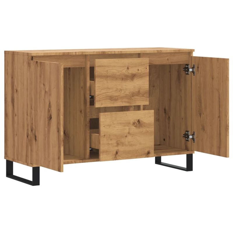Casa si Gradina - Mobilier - Comode si corpuri - Comode - Servanta, stejar artizanal, 104x35x70 cm, lemn prelucrat - Infinity.ro
