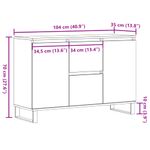 Casa si Gradina - Mobilier - Comode si corpuri - Comode - Servanta, stejar artizanal, 104x35x70 cm, lemn prelucrat - Infinity.ro