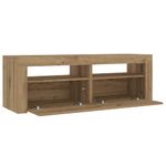 Casa si Gradina - Mobilier - Comode si corpuri - Noptiere - Noptiere cu lumini LED, 2 buc.,Stejar artizanal, 60x35x40 cm - Infinity.ro