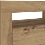 Casa si Gradina - Mobilier - Comode si corpuri - Noptiere - Noptiere cu lumini LED, 2 buc.,Stejar artizanal, 60x35x40 cm - Infinity.ro