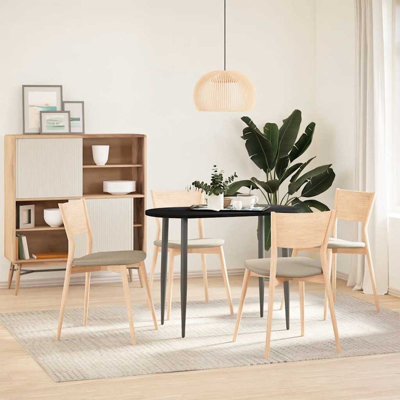 Casa si Gradina - Constructii - Lemn constructii - Placi lemn - Blat de masa maro inchis 100x50x2 cm lemn masiv de stejar oval - Infinity.ro