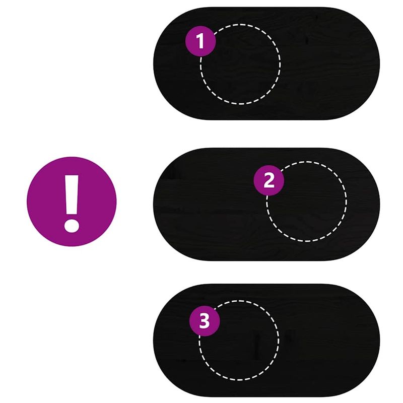 Casa si Gradina - Constructii - Lemn constructii - Placi lemn - Blat de masa maro inchis 100x50x2 cm lemn masiv de stejar oval - Infinity.ro