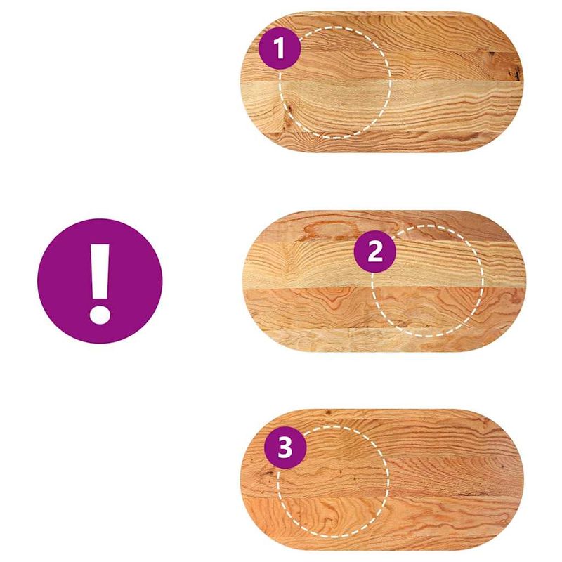 Casa si Gradina - Constructii - Lemn constructii - Placi lemn - Blat de masa maro deschis 120x60x2 cm lemn masiv de stejar oval - Infinity.ro