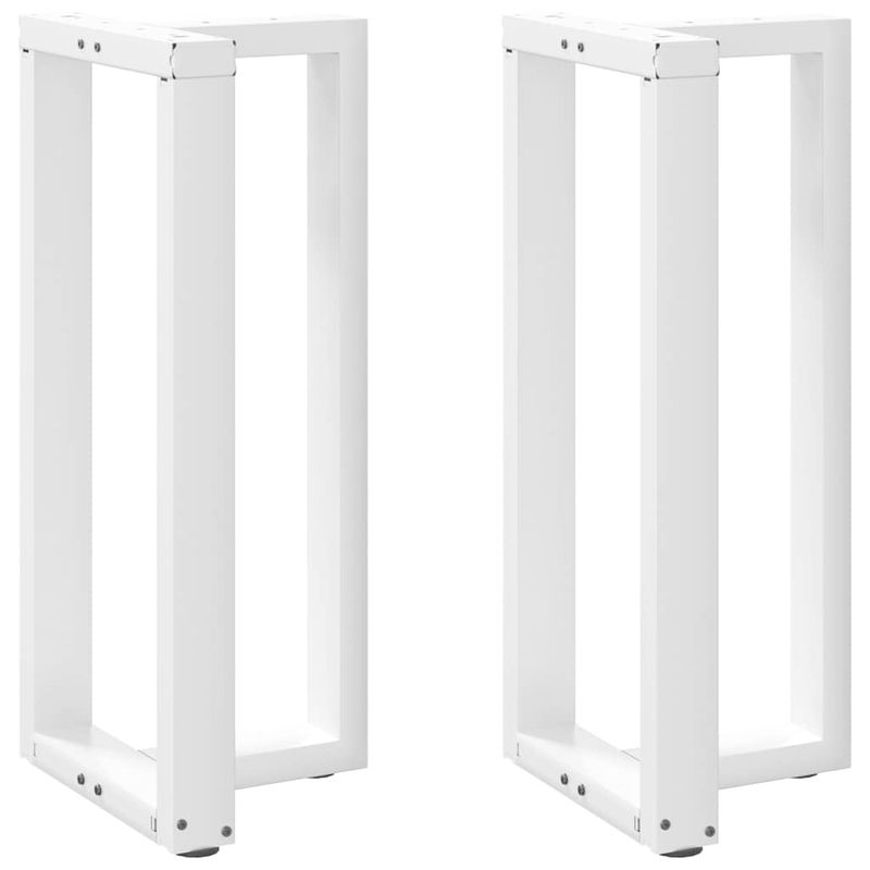 Casa si Gradina - Mobilier - Feronerie si accesorii mobila - Picioare pentru masa de bar in forma de T, 2 buc alb otel, mărime 40x35x(90-91) cm - Infinity.ro