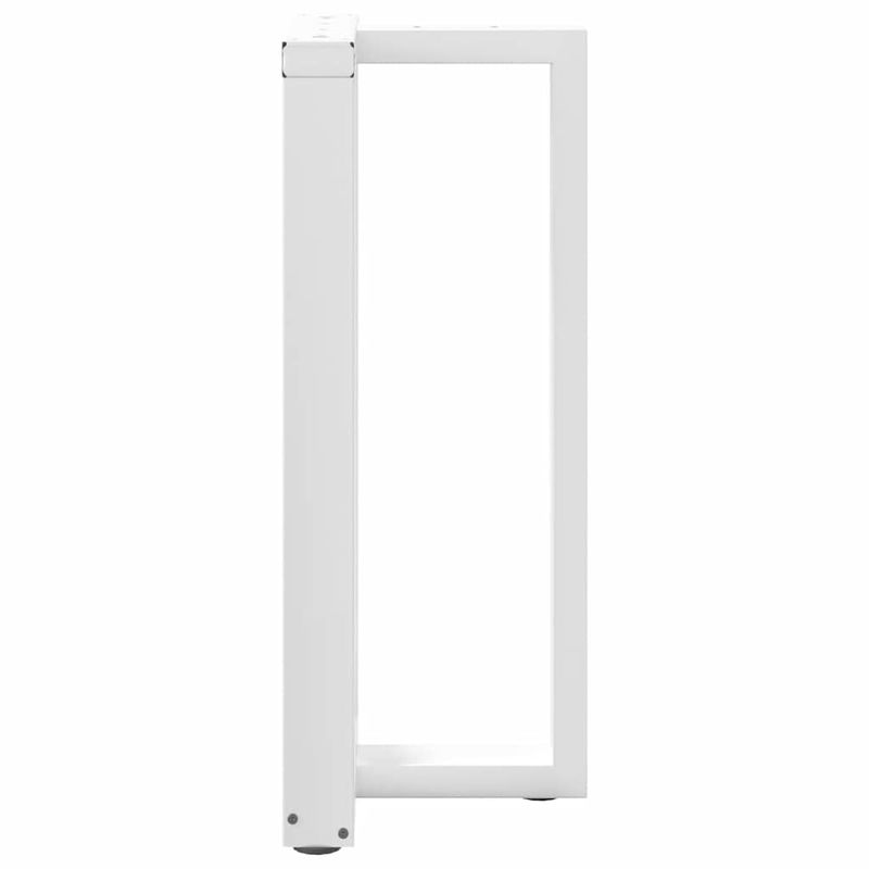 Casa si Gradina - Mobilier - Feronerie si accesorii mobila - Picioare pentru masa de bar in forma de T, 2 buc alb otel, mărime 40x35x(90-91) cm - Infinity.ro