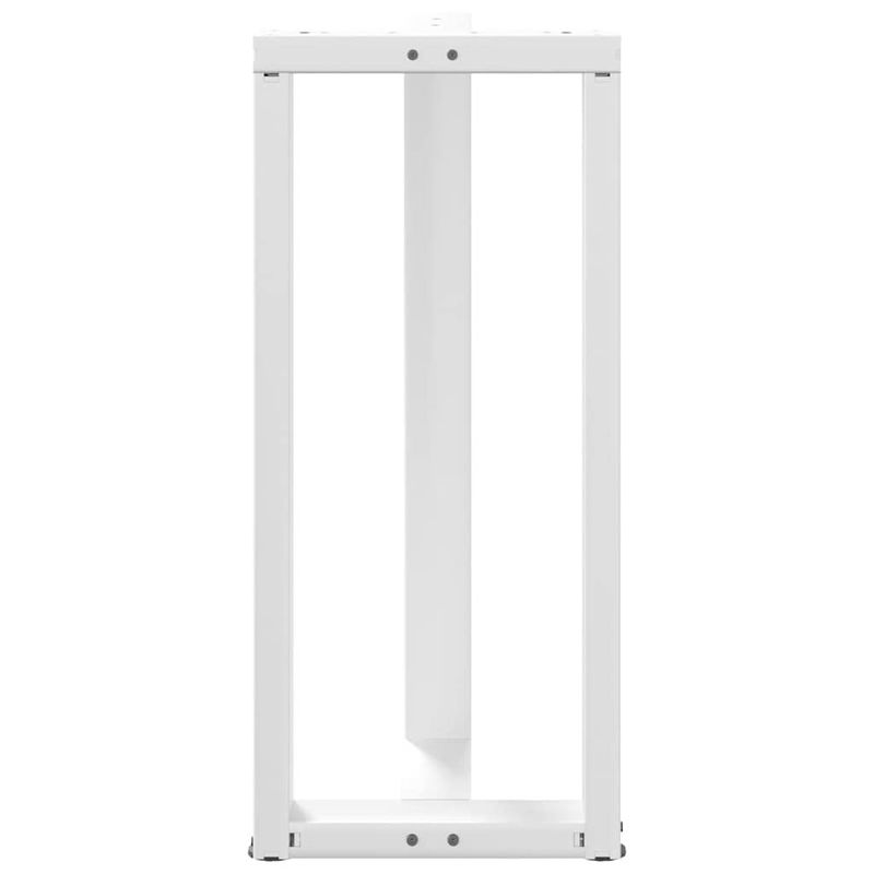 Casa si Gradina - Mobilier - Feronerie si accesorii mobila - Picioare pentru masa de bar in forma de T, 2 buc alb otel, mărime 40x35x(90-91) cm - Infinity.ro