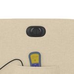 Ingrijire personala si Cosmetice - Sanatate si wellness - Articole wellness - Fotolii de masaj - Fotoliu electric de masaj rabatabil, crem, textil - Infinity.ro