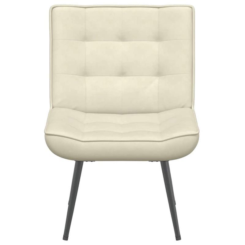 Casa si Gradina - Mobilier - Scaune si fotolii - Scaune - Scaun de relaxare crema 64x74x84 cm catifea - Infinity.ro