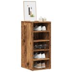 Casa si Gradina - Mobilier - Organizare si depozitare - Organizator incaltaminte - Pantofare, 2 buc., lemn vechi, 32x35x70 cm, lemn prelucrat, model 2x shoe cabinet without door - Infinity.ro