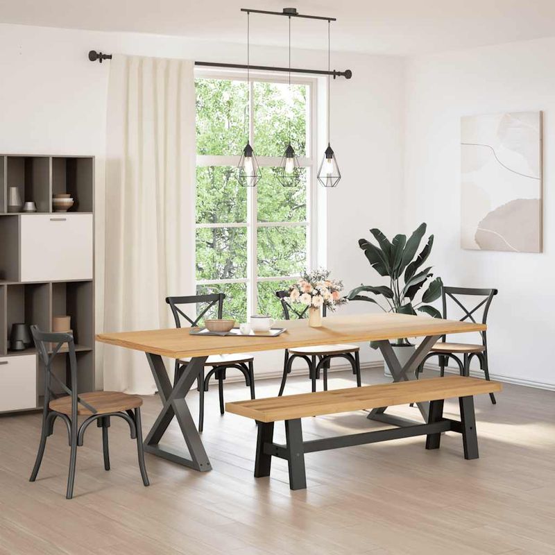 Casa si Gradina - Mobilier - Organizare si depozitare - Bancute - Banca de sufragerie NOAIN picioare in forma A lemn masiv de pin - Infinity.ro