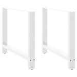 Casa si Gradina - Mobilier - Feronerie si accesorii mobila - Picioare masuta de cafea alb 2 buc 100x(72-73) cm otel - Infinity.ro