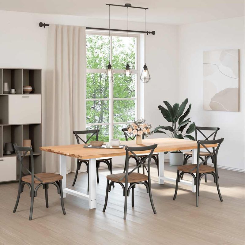 Casa si Gradina - Mobilier - Feronerie si accesorii mobila - Picioare masuta de cafea alb 2 buc 100x(72-73) cm otel - Infinity.ro