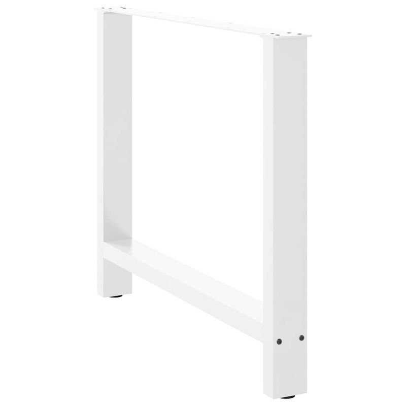 Casa si Gradina - Mobilier - Feronerie si accesorii mobila - Picioare masuta de cafea alb 2 buc 100x(72-73) cm otel - Infinity.ro