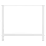 Casa si Gradina - Mobilier - Feronerie si accesorii mobila - Picioare masuta de cafea alb 2 buc 100x(72-73) cm otel - Infinity.ro