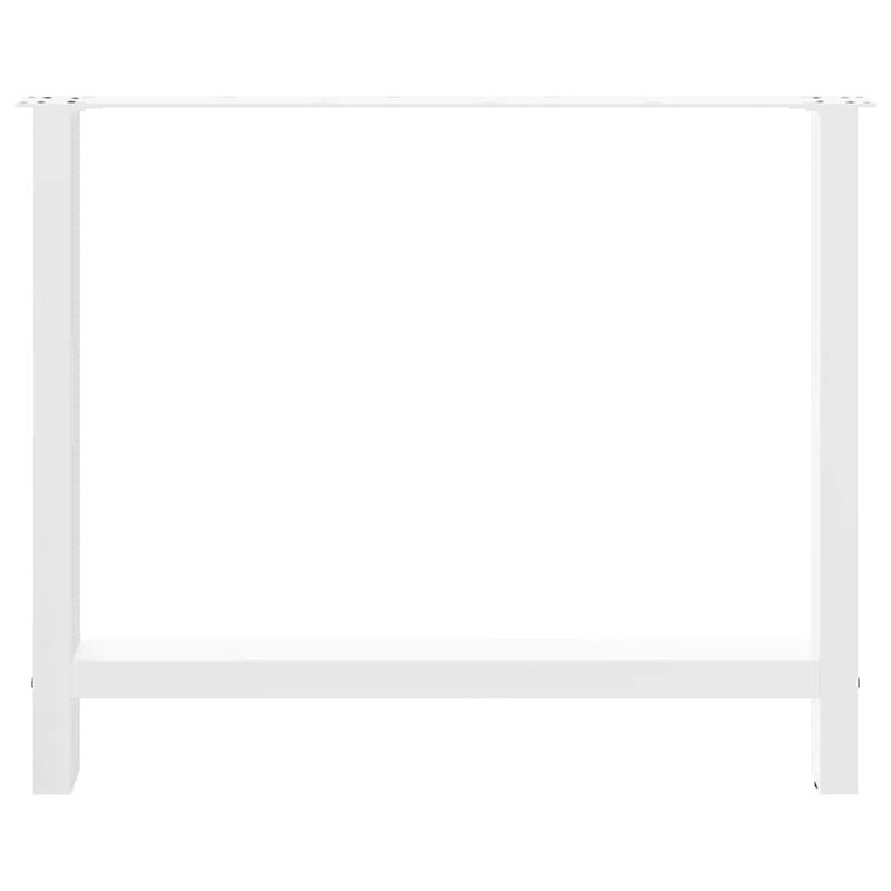 Casa si Gradina - Mobilier - Feronerie si accesorii mobila - Picioare masuta de cafea alb 2 buc 100x(72-73) cm otel - Infinity.ro