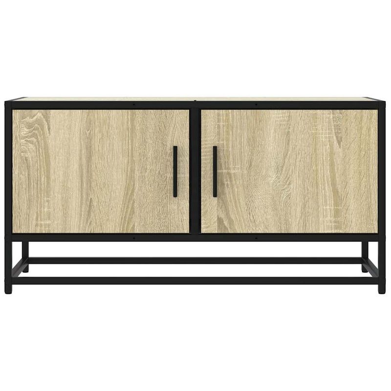 Casa si Gradina - Mobilier - Comode si corpuri - Comode - Dulap TV, stejar sonoma, 80x34,5x40 cm, lemn prelucrat si metal - Infinity.ro