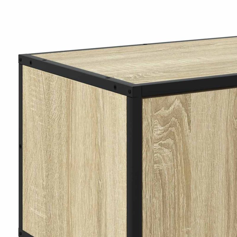 Casa si Gradina - Mobilier - Comode si corpuri - Comode - Dulap TV, stejar sonoma, 80x34,5x40 cm, lemn prelucrat si metal - Infinity.ro