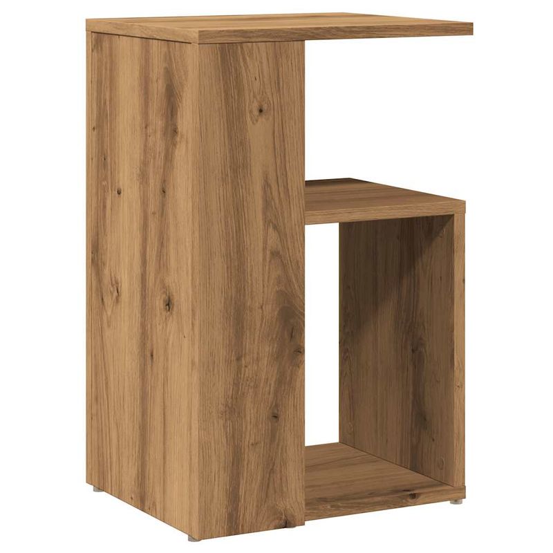 Casa si Gradina - Mobilier - Mese si birouri - Mese living - Masa laterala, stejar artizanal, 36x30x56 cm, lemn prelucrat - Infinity.ro
