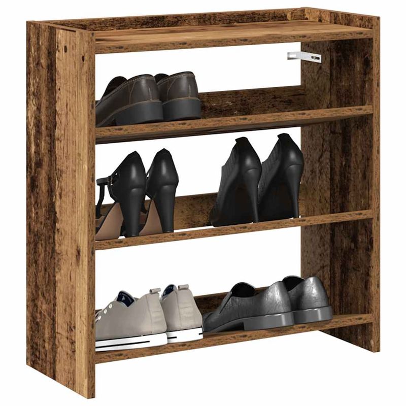 Casa si Gradina - Mobilier - Organizare si depozitare - Organizator incaltaminte - Pantofar, Lemn vechi, 60x25x62 cm, lemn compozit - Infinity.ro