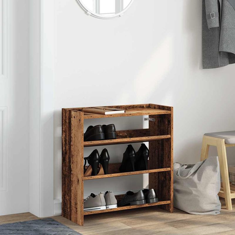 Casa si Gradina - Mobilier - Organizare si depozitare - Organizator incaltaminte - Pantofar, Lemn vechi, 60x25x62 cm, lemn compozit - Infinity.ro