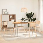 Casa si Gradina - Constructii - Lemn constructii - Placi lemn - Blat de masa maro deschis 140x60x4 cm lemn masiv de stejar oval - Infinity.ro