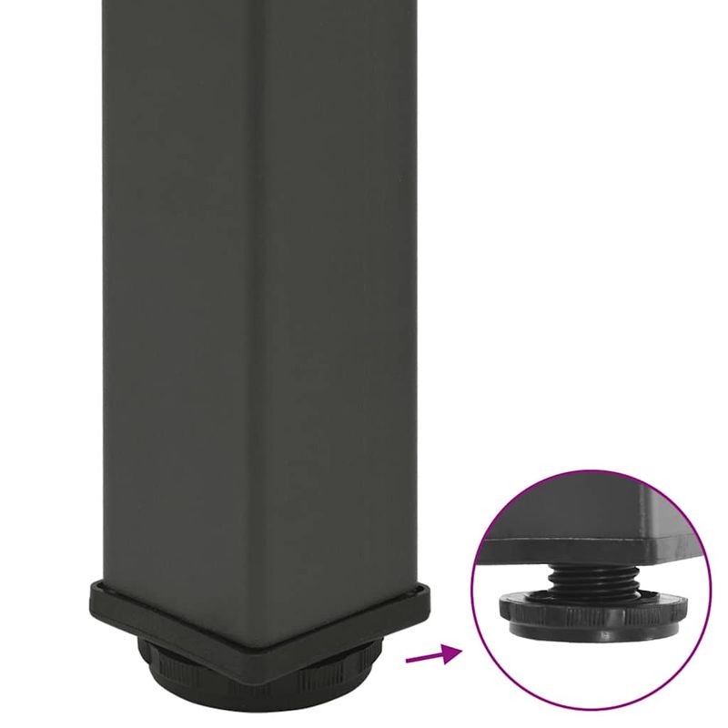 Casa si Gradina - Mobilier - Feronerie si accesorii mobila - Picioare masuta de cafea 4 buc Antracit 42-44 cm Otel, mărime 42-44 cm (40 mm) - Infinity.ro
