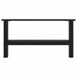 Casa si Gradina - Mobilier - Feronerie si accesorii mobila - Picioare masuta de cafea Negru 2 buc 30×60 cm Otel - Infinity.ro