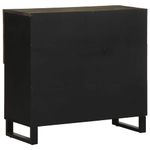 Casa si Gradina - Mobilier - Dulapuri si sifoniere - Dulapuri - Bufeta neagra 80x33x75 cm lemn masiv de mango - Infinity.ro