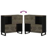 Casa si Gradina - Mobilier - Dulapuri si sifoniere - Dulapuri - Bufeta neagra 80x33x75 cm lemn masiv de mango - Infinity.ro