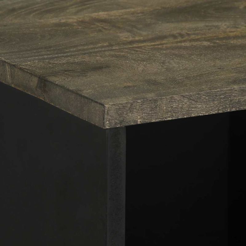 Casa si Gradina - Mobilier - Dulapuri si sifoniere - Dulapuri - Bufeta neagra 80x33x75 cm lemn masiv de mango - Infinity.ro