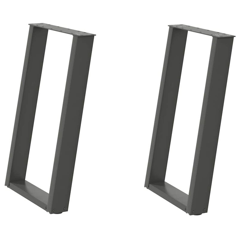 Casa si Gradina - Mobilier - Feronerie si accesorii mobila - Picioare pentru masa in forma de U, 2 buc Antracit Otel, mărime 50x(72-73) cm - Infinity.ro