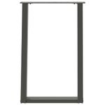 Casa si Gradina - Mobilier - Feronerie si accesorii mobila - Picioare pentru masa in forma de U, 2 buc Antracit Otel, mărime 50x(72-73) cm - Infinity.ro