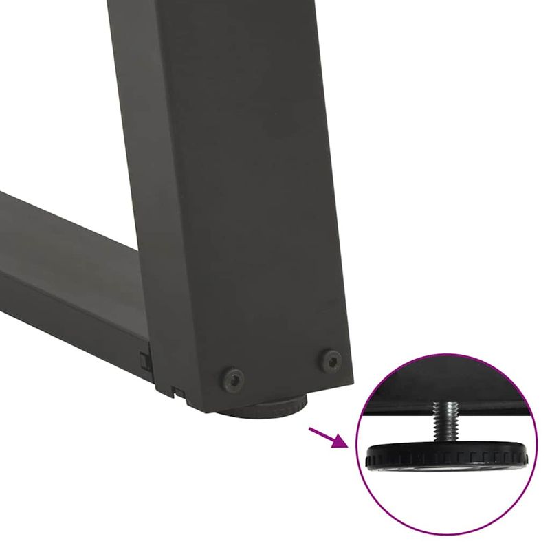 Casa si Gradina - Mobilier - Feronerie si accesorii mobila - Picioare pentru masa in forma de U, 2 buc Antracit Otel, mărime 50x(72-73) cm - Infinity.ro