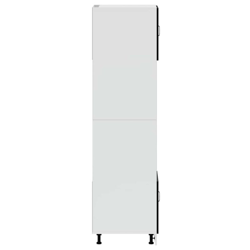 Casa si Gradina - Mobilier - Comode si corpuri - Corpuri bucatarie - Dulapuri pentru cuptor 2 buc Porto negru lemn prelucrat - Infinity.ro