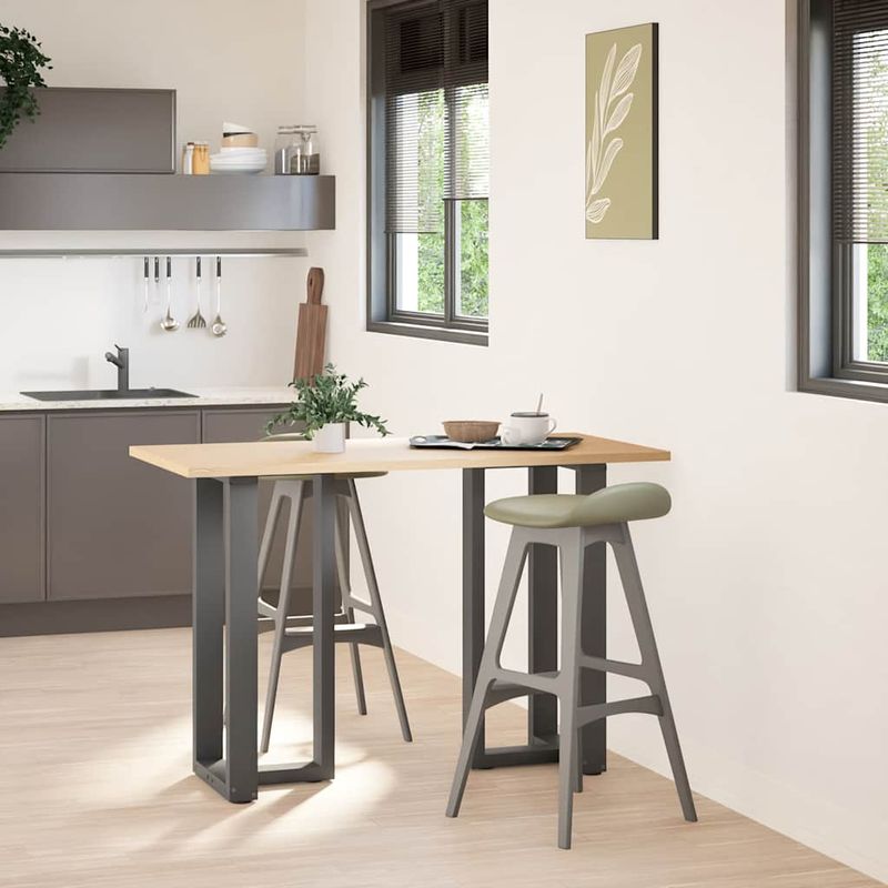 Casa si Gradina - Mobilier - Feronerie si accesorii mobila - Picioare pentru masa de bar in forma de T, 2 buc antracit otel, mărime 50x35x(90-91) cm - Infinity.ro