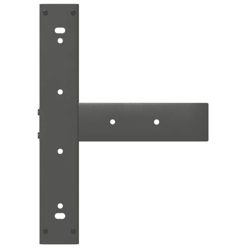 Casa si Gradina - Mobilier - Feronerie si accesorii mobila - Picioare pentru masa de bar in forma de T, 2 buc antracit otel, mărime 50x35x(90-91) cm - Infinity.ro
