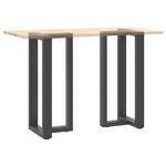 Casa si Gradina - Mobilier - Feronerie si accesorii mobila - Picioare pentru masa de bar in forma de T, 2 buc antracit otel, mărime 50x35x(90-91) cm - Infinity.ro