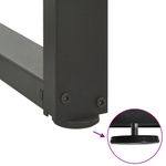 Casa si Gradina - Mobilier - Feronerie si accesorii mobila - Picioare pentru masa de bar in forma de T, 2 buc antracit otel, mărime 50x35x(90-91) cm - Infinity.ro