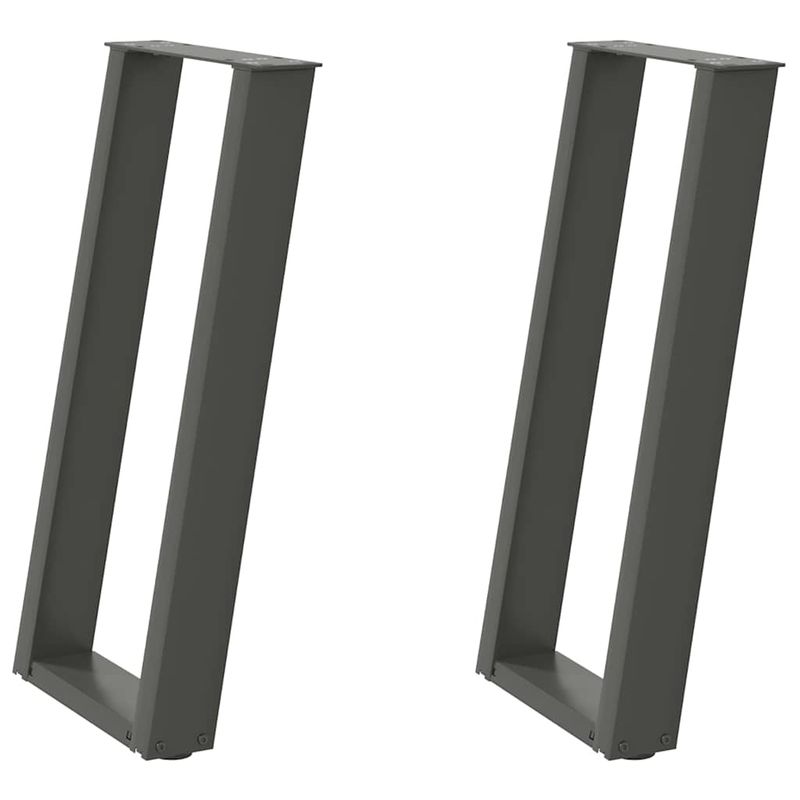 Casa si Gradina - Mobilier - Feronerie si accesorii mobila - Picioare masa consola in forma de U, 2 buc Antracit Otel, mărime 28x(72-73) cm - Infinity.ro