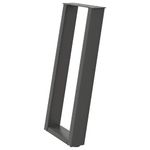 Casa si Gradina - Mobilier - Feronerie si accesorii mobila - Picioare masa consola in forma de U, 2 buc Antracit Otel, mărime 28x(72-73) cm - Infinity.ro