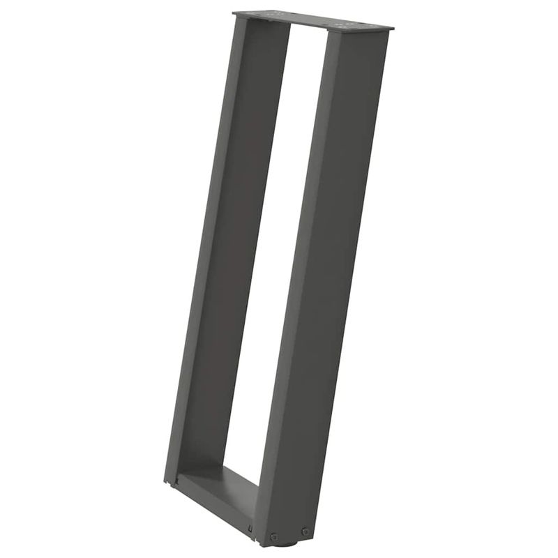 Casa si Gradina - Mobilier - Feronerie si accesorii mobila - Picioare masa consola in forma de U, 2 buc Antracit Otel, mărime 28x(72-73) cm - Infinity.ro