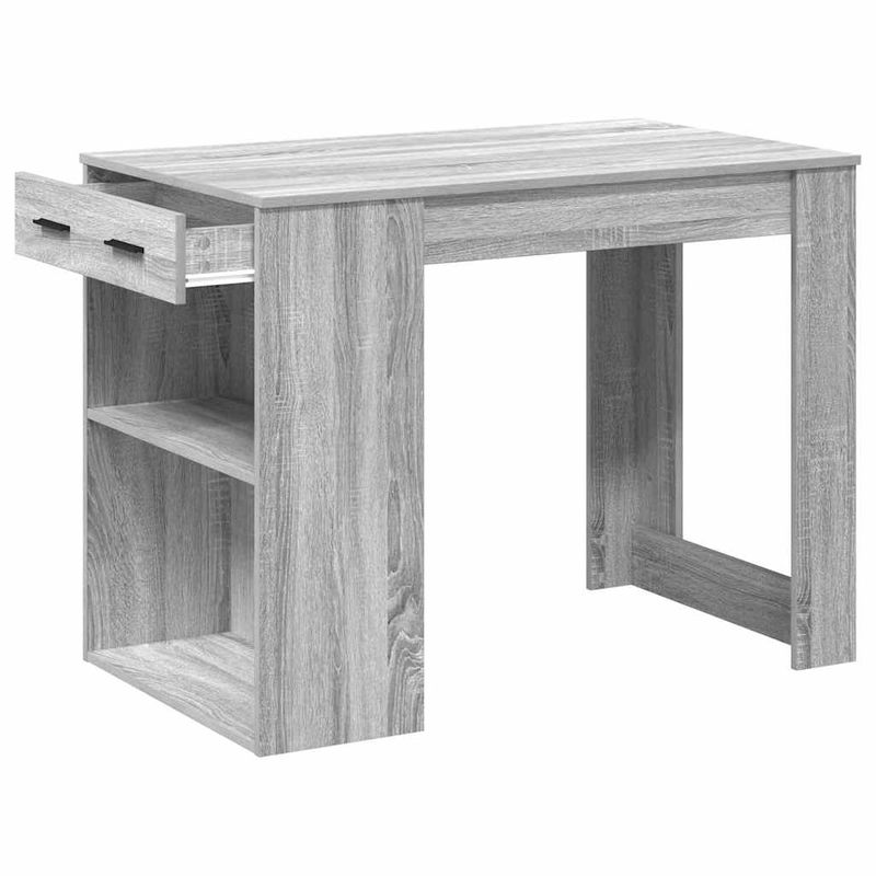 Casa si Gradina - Mobilier - Mese si birouri - Birouri - Birou cu sertar raft ri Sonoma 102x62x77,5cm lemn prelucrat - Infinity.ro