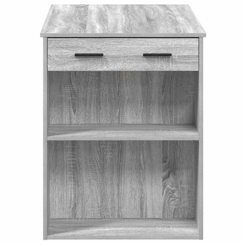 Casa si Gradina - Mobilier - Mese si birouri - Birouri - Birou cu sertar raft ri Sonoma 102x62x77,5cm lemn prelucrat - Infinity.ro
