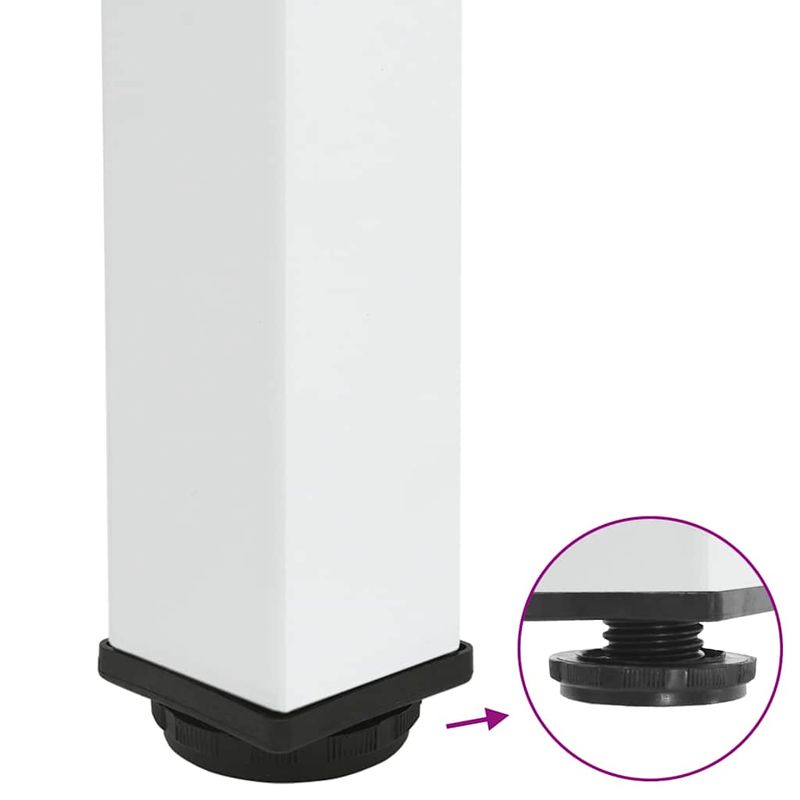 Casa si Gradina - Mobilier - Feronerie si accesorii mobila - Picioare masuta de cafea 4 buc Otel alb 30-32 cm, mărime 30-32 cm (40 mm) - Infinity.ro