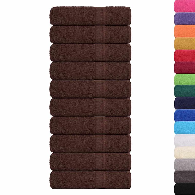Casa si Gradina - Textile si covoare - Textile baie - Prosoape - Prosoape de baie 10 buc maro 100x150 cm 360 g/m² 100% bumbac - Infinity.ro