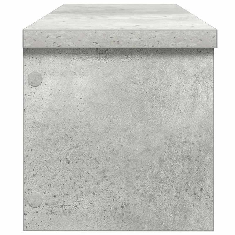 Casa si Gradina - Bucatarie si vesela - Organizare si depozitare bucatarie - Suporturi tacamuri si vase - Rafturi de bucatarie stivuibile 2 buc Beton Gri 60x15x16 cm - Infinity.ro