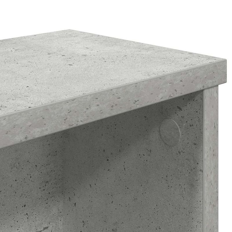 Casa si Gradina - Bucatarie si vesela - Organizare si depozitare bucatarie - Suporturi tacamuri si vase - Rafturi de bucatarie stivuibile 2 buc Beton Gri 60x15x16 cm - Infinity.ro
