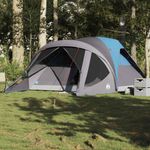 Sport si Outdoor - Camping - Corturi camping - Cort de familie tunel pentru 6 persoane, albastru, impermeabil - Infinity.ro